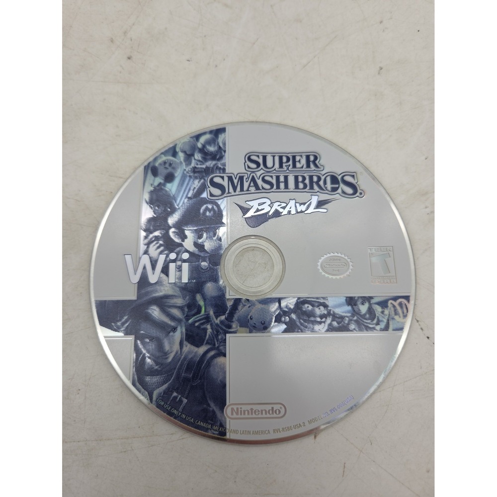 Nintendo Super Smash Bros. Brawl Nintendo Wii Disc Only NTSC-U/C T-Teen